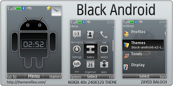 Black Android themes