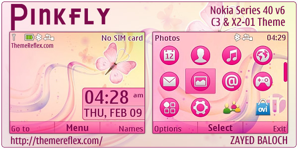 Pinkfly-c3-theme-by-zb